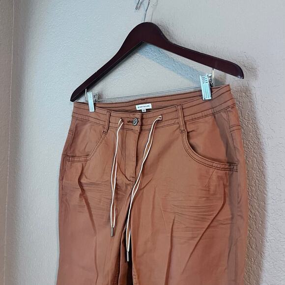 Tom Tailor Cotton Khaki Chino Dress Pant Trousers Women’s 40 10 Slim Straight - Picture 5 of 9